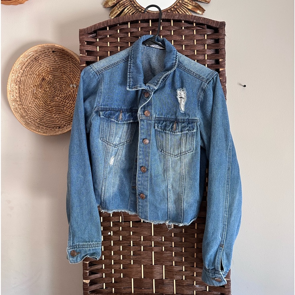 Distressed Jean Jacket